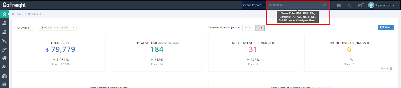 How to Use Global Search in GoFreight? – GoFreight Knowledge Center